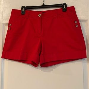 White House Black Market Red Shorts